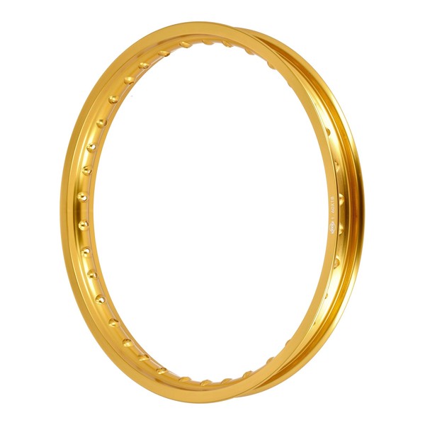 Felge Aluminium 1,60X18 36 Loch Gold Poliert Und Eloxiert-image