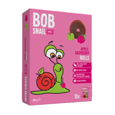 4820219346494 Bob Snail Roll Jabłko-Malina 100g 