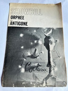 Vintage Showbill Orphee & Antigone Midway Theatre Leigh Wharton Matt Cimber 1960