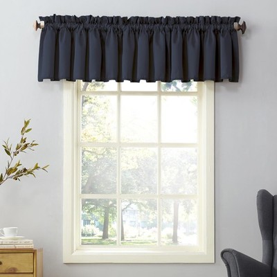 Sun Zero Barrow Energy Efficient Rod 54''W x 18''L (Pack of 2), Navy Blue 