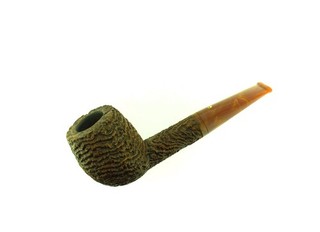 JT COOKE APPLE AMBEROID STEM PIPE