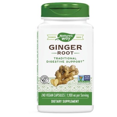 Ginger Root 240 Veg  Caps  by Nature's Way