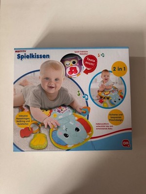 Besttoy 2-in-1 Baby Spielkissen   Bauchlage-Kissen mit Musik & Rassel - NEU&OVP