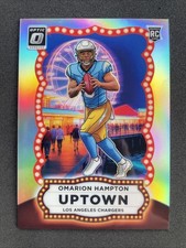 2025 Panini Donruss Optic Omarion Hampton Rookie Uptown Prizm #16 Chargers