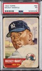 1953 TOPPS #82 MICKEY MANTLE PSA 1
