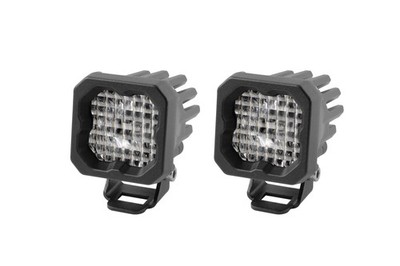 Diode Dynamics Stage Series C1R White Flood Standard LED Pod (pair) White Lens