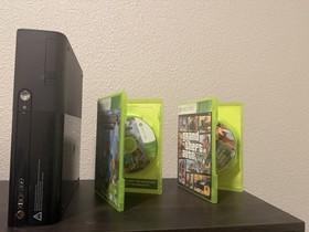 Microsoft Xbox 360 Console Bundle w/ Minecraft & Grand Theft Auto V Games