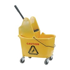 GRAINGER 2PYH5 Mop Bucket and Wringer,Yellow,8 3/4 gal 2PYH5