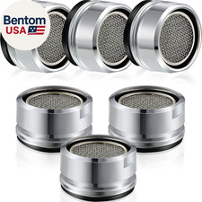 6 Pieces Bathroom Faucet Aerator Replacement Parts with Brass Shell 15/16-Inch 2