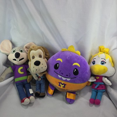 Chuck E Cheese Plüsch Set Chuck Jasper Munch Helen Henny 4er Set