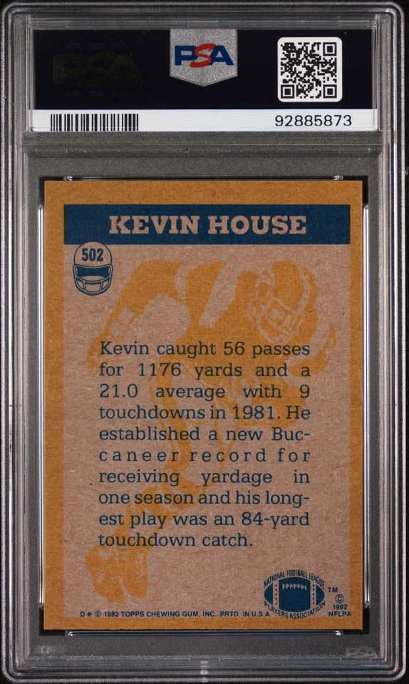 1982 Topps Kevin House #502 PSA 9 - Image 2 of 2