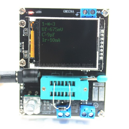 GM328A Transistor Tester Diode Capacitance ESR Voltage Frequency Meter Wave - Afbeelding 1 van 5