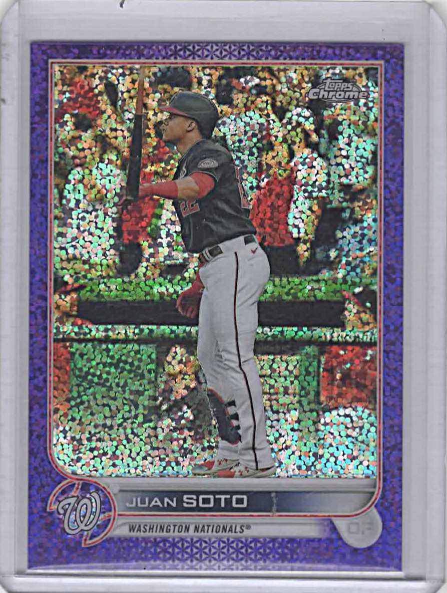2022 Topps Chrome - Purple Speckle Refractor #129 Juan Soto /299