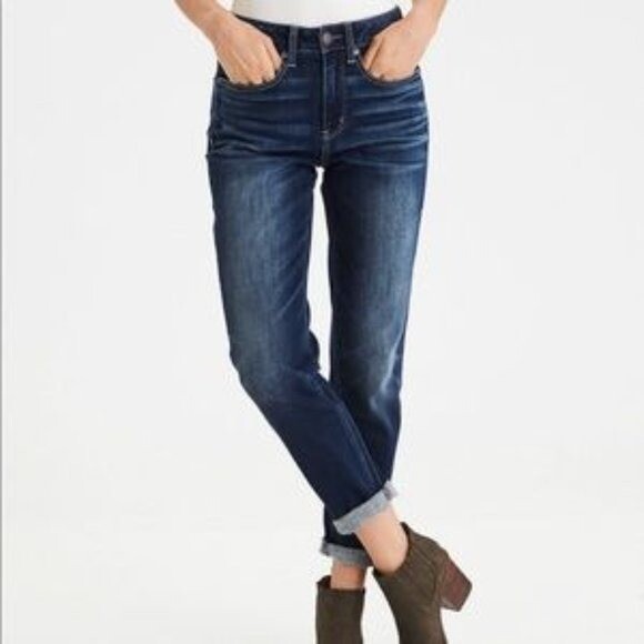 High Rise Girlfriend Jeans sz 4 Deni 