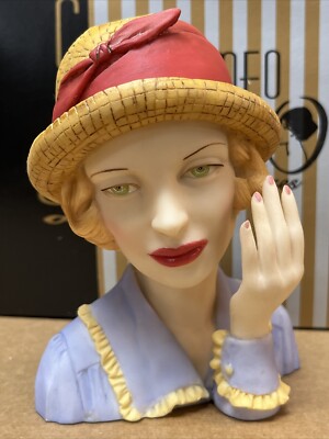 United Design CAMEO GIRLS Head Vase - ANGELINE Prim & Proper Dressed as 1924