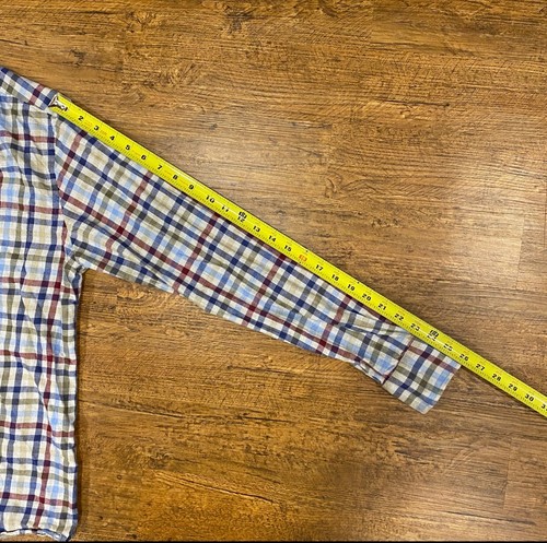 Peter Millar Gray Multicolor Sutton Cotton Sport Button Down Shirt Men's Size L - Picture 11 of 11