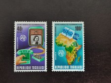 &2032/ Togo - 1972 - Mi 927 / 928 | 746 PA 180 - Weltfernmeldetag - MNH