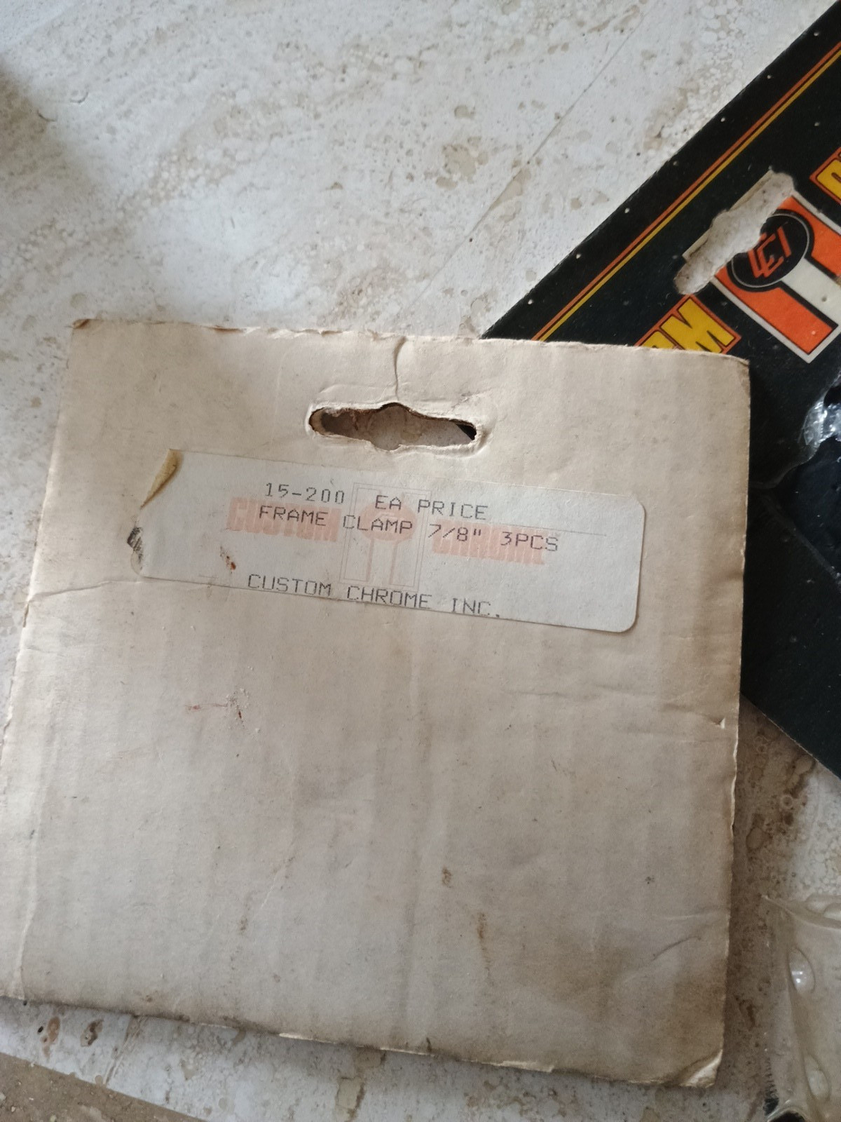 CUSTOM CHROME FRAME UNIVERSAL CLAMP 7/8" 15-200. Lot of 2 For Harley Davidson