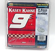BSI Products Nascar #9 Kasey Kahne  2 Sided 28" x 40" Banner Dodge 2004 Red New