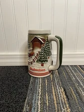 Anheuser Busch Budweiser 1984 Clydesdales Holiday Beer Stein/Mug