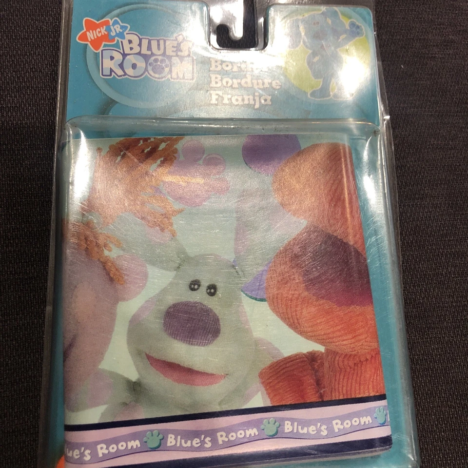 Borde de papel pintado autoadhesivo BLUES PISTAS HABITACIÓN AZUL (NUEVO) 15 pies X 5" Ea Foto 2 de 4