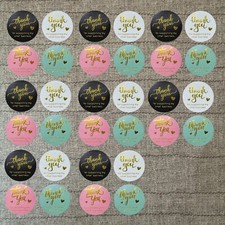 32 Thank you for Supporting my Small Business Stickers Pink Envelope Seals 1  