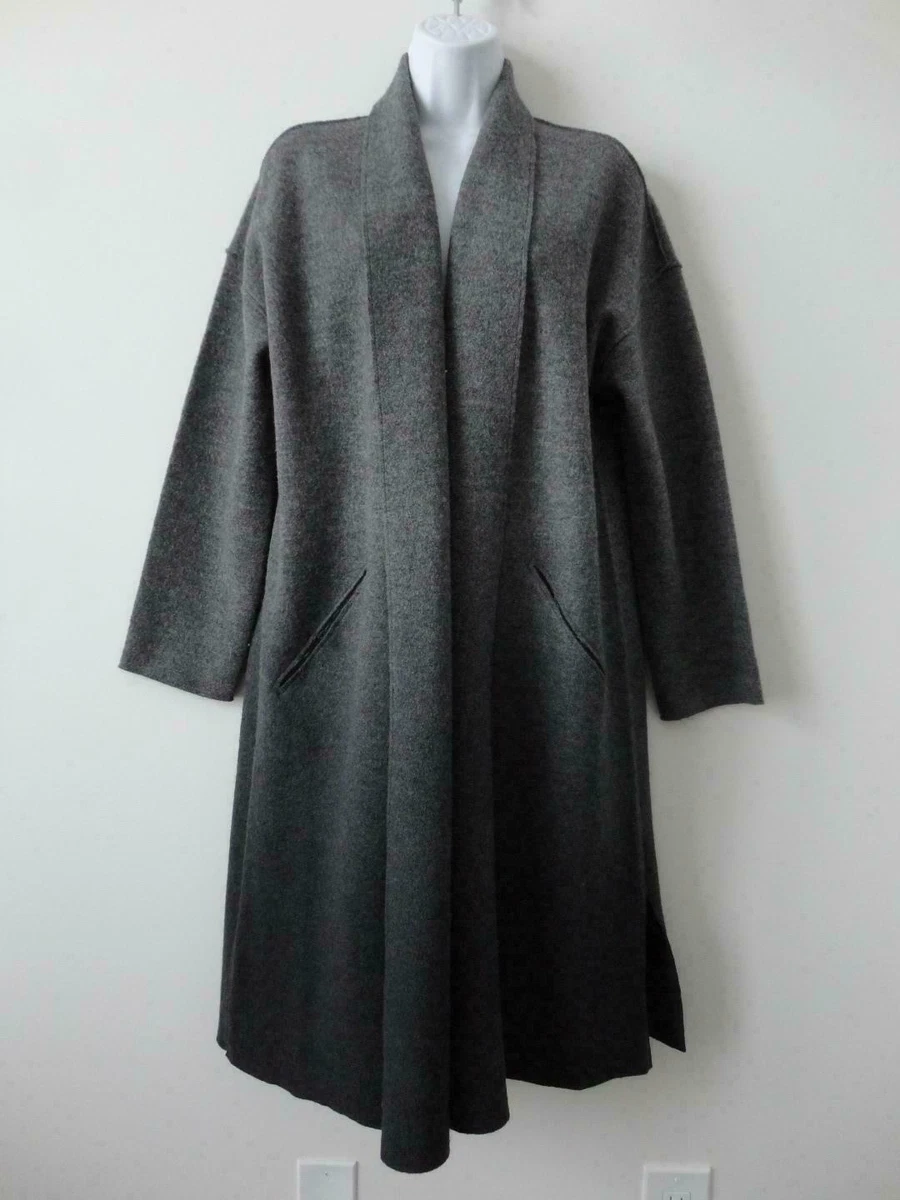 Boiled wool shop kimono coat