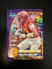 Rookie card Jayden Higgins short print sp 1st bowman CHROME purple speckle /375