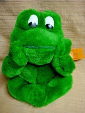 7 1/2" PLUSH FROG w/Tags by FIESTA - Sitting with Head in Its Hands - All Tags