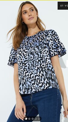 Matalan Et Vous Satin Top Size 18 