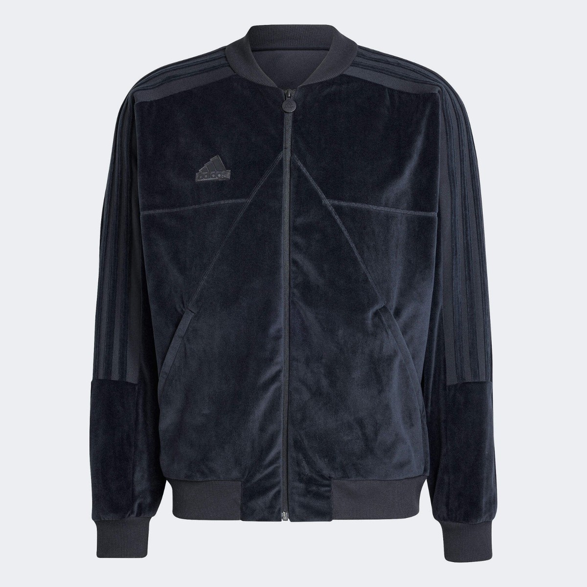 adidas Men's Sportswear Tiro Velour Full-Zip Velvet Bomber Jacket