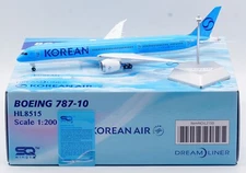 SQ Wings 1:200 Korean Air Boeing B787-10 Diecast Aircraft Jet Model HL8515