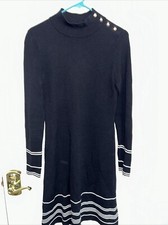 ANN TAYLOR SWEATER MOCH COLLAR DRESS SIZE ST