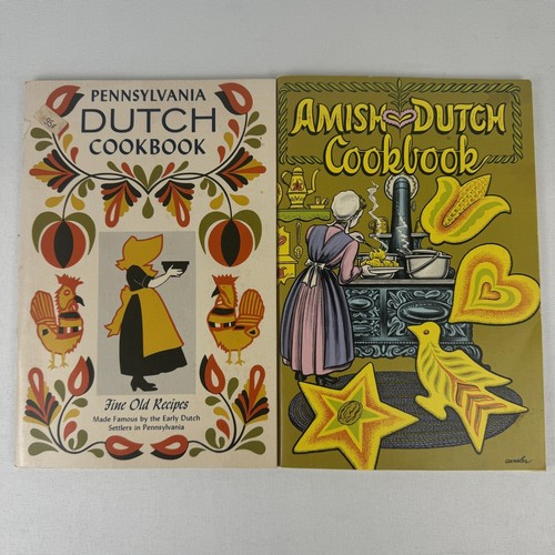 Vtg Pennsylvania Dutch Amish Cookbooks: "Fine Old Recipes" Late 70's Early 80's
