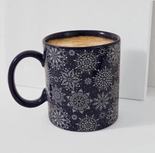 CHIC & TONIC SNOWFLAKE MUG 16 OZ BLUE