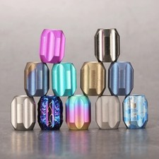 Colorful Titanium Alloy Knife Beads Pendant Outdoor Knife Lanyard Gear EDC
