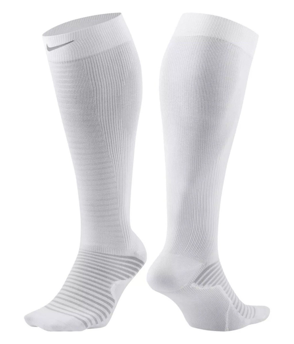 NIKE Mens Running Spark OTC Compression Socks DB5471-100 White UK
