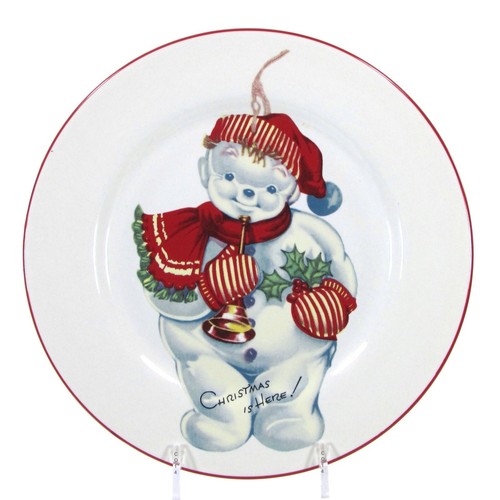 Rosanna RETRO - DON'T OPEN 'TIL CHRISTMAS 8" Salad Dessert Plate Set 4Pc - Picture 3 of 12