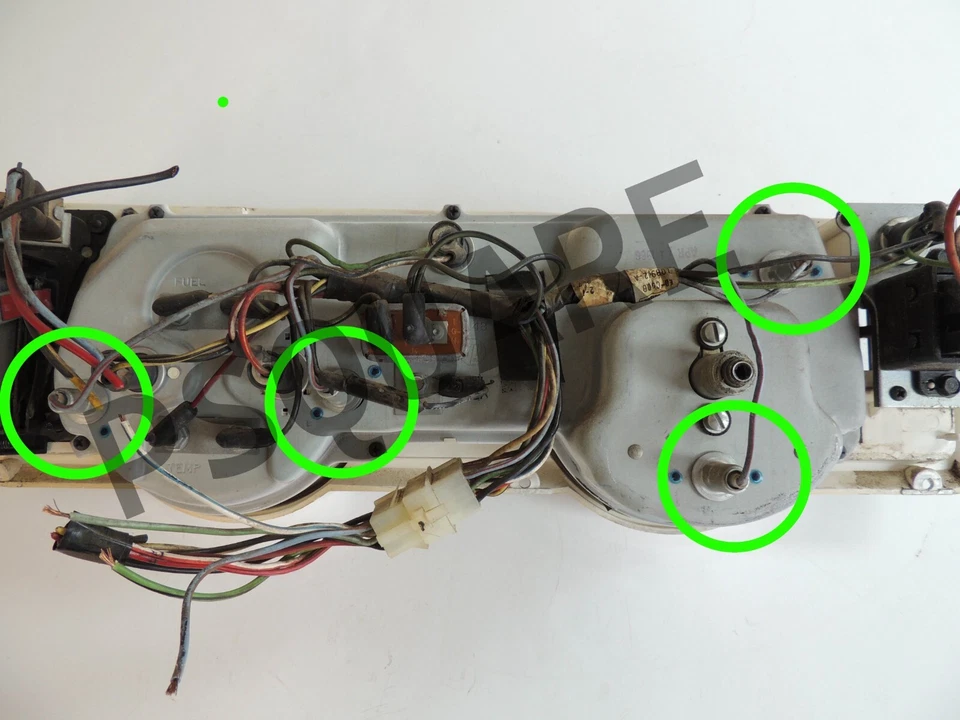 Cuadro de manómetros LED bombillas blanco frío para Ford Falcon 1966 66 *LEER* Foto 2 de 2