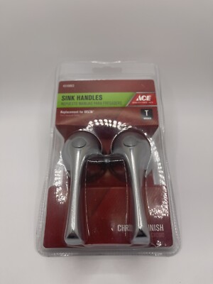 Ace Brand Chrome Finish T Broach Sink Handles For Delta Part #4510863 NIB