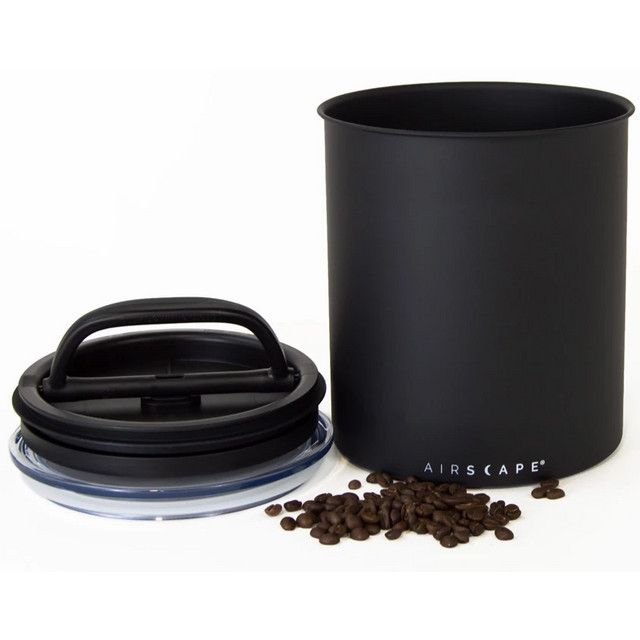 Airscape Classic Kilo Large Matt Black Coffee Bean airtight storage Canister 1kg — image 4