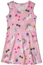 NWT Wonder Nation Girls Size 4-5 Pink Unicorn Dress Playwear / Dress Up/School