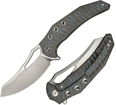 We Knife Co Ltd Epaulette Folding Knife 3.5'' M390 Steel Blade Titanium Handle