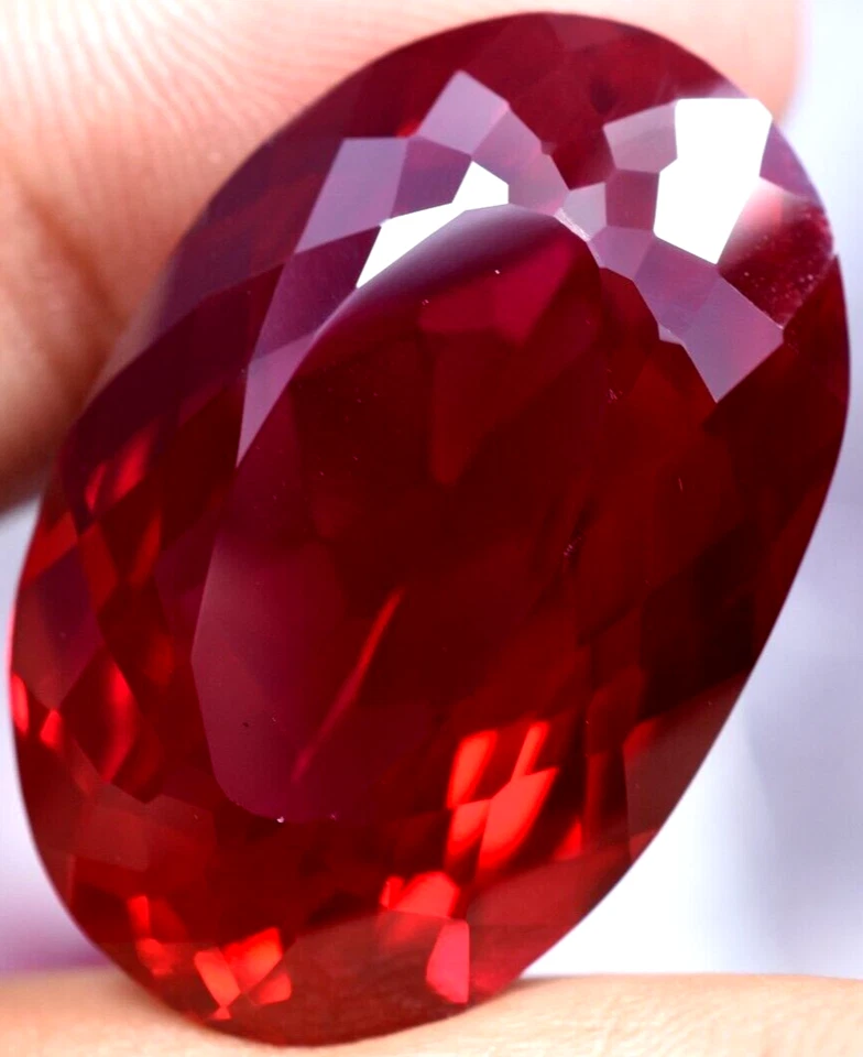 Natural 56.00 Ct Blood Red Ruby Mozambique GGL Certified Loose Gemstone - Image 2 of 4
