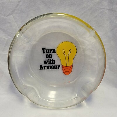 Vintage Armour Electric Ashtray Turn On With Armour Electric Company Advertising