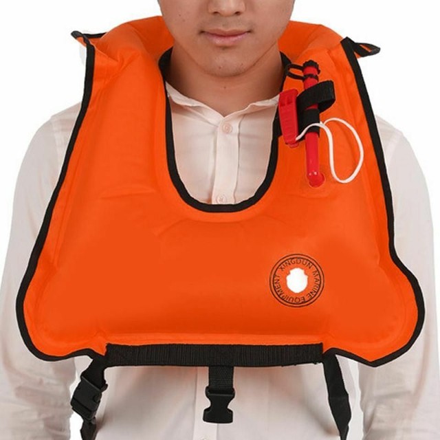 Adult Inflatable Swim Vest Life Jacket Floating Drifting Safety