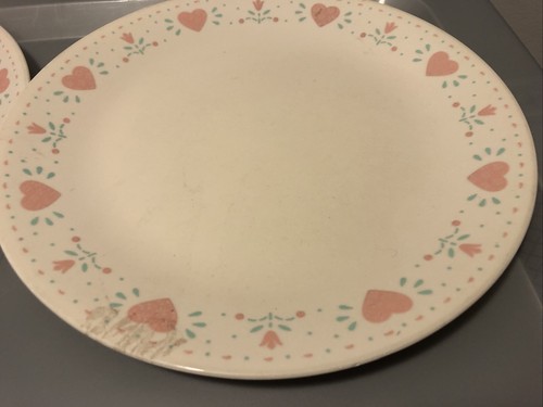 CORELLE CORNING FOREVER YOURS DINNER PLATES 10 1/4" SET OF 2 - Picture 3 of 5