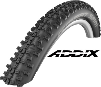 Schwalbe Addix Smart Sam Performance Mountainbike-Reifen mit Kabel in schwarz