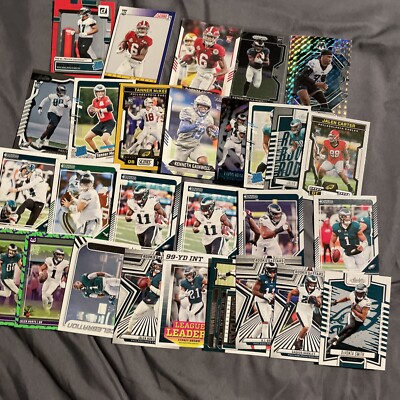 Philadelphia Eagles NFL Cards Lot(28) -13 ROOKIES PARALLELS INSERT  PLAYOFFS 