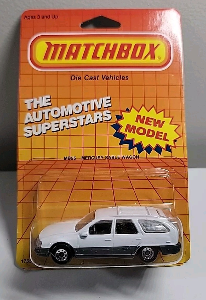 MATCHBOX MB#55 MERCURY SABLE WAGON-MACAU-SEALED ON CARD -1987-RARE-